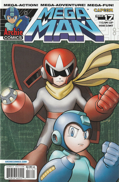 Mega Man #17 (2012) - Chad Thomas Team-Up Variant Cover