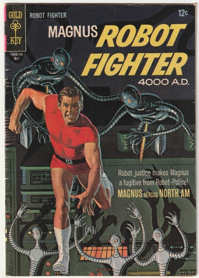 Magnus Robot Fighter #18 (1967) - Painted cover, Russ Manning art