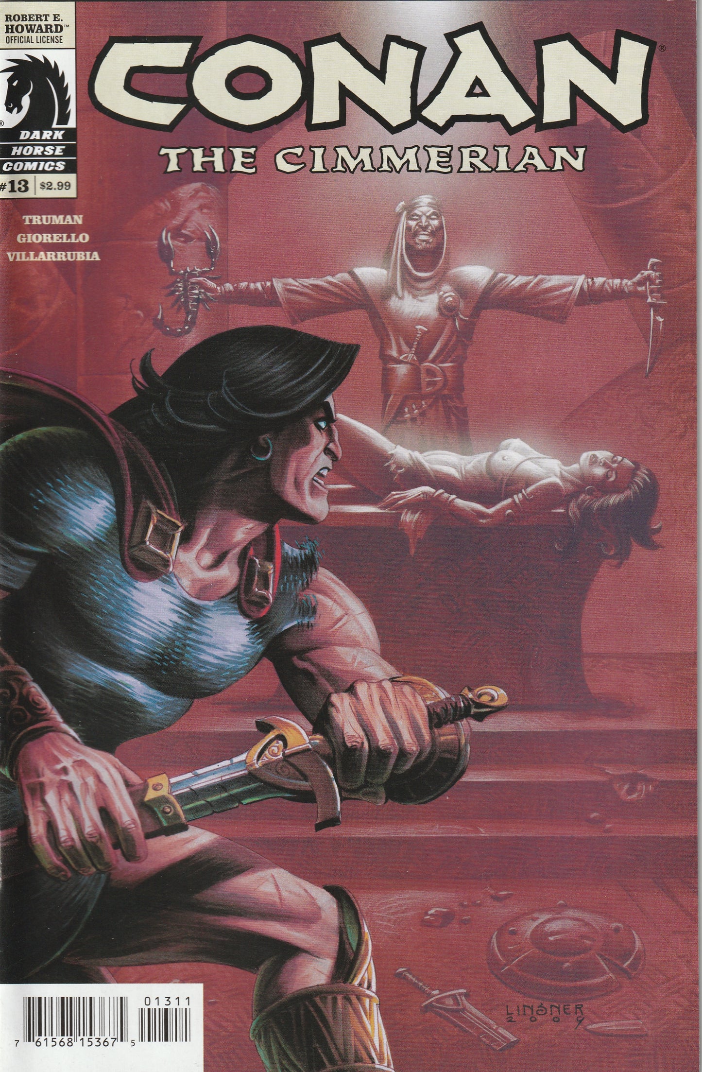 Conan The Cimmerian #13 (2009) - Joseph Michael Linsner cover