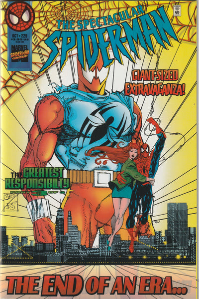 Spectacular Spider-Man #229 (1995) - Wraparound acetate cover