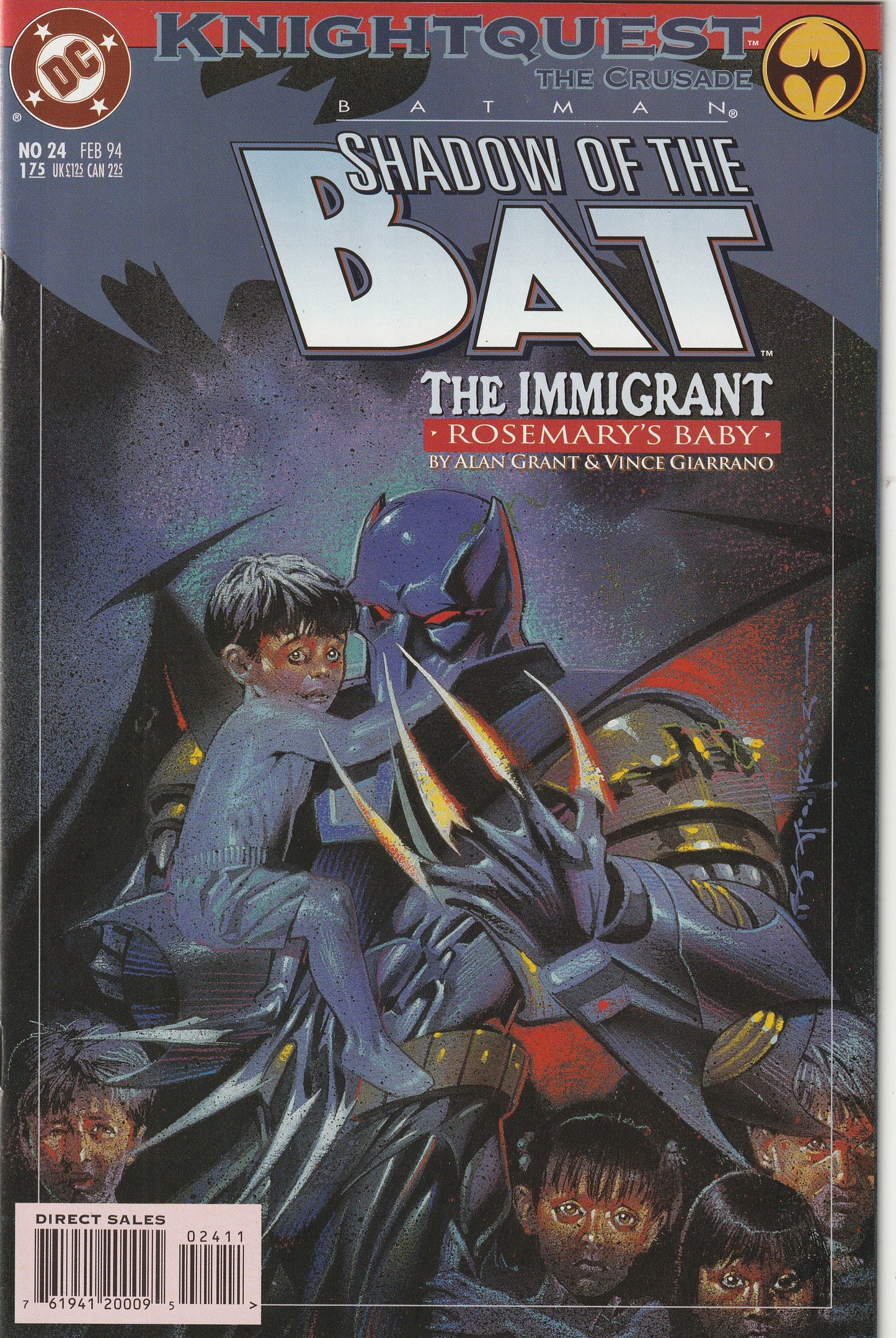 Batman: Shadow of the Bat #24 (1994) - Knightquest tie-in