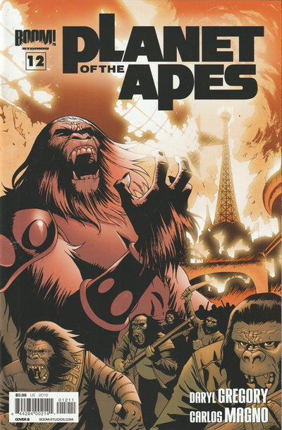 Planet of the Apes #12 (2012) - Cover B by Damian Couceiro