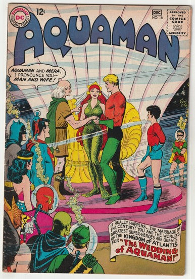 Aquaman #18 (1964) - Aquaman & Mera Wedding - JLA Appearance