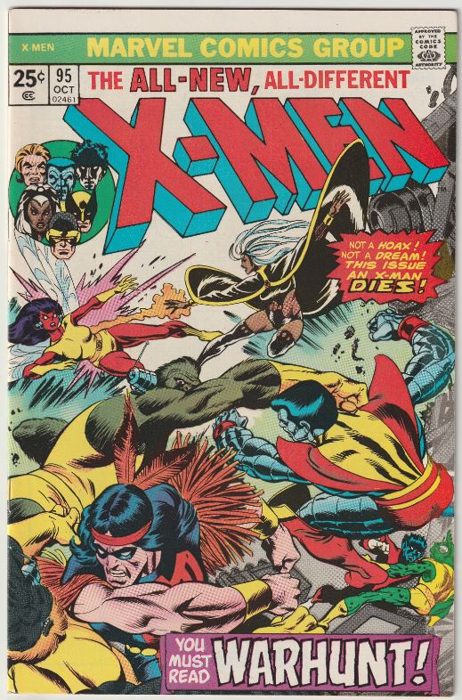 X-Men #95 (1975) - Death of Thunderbird (John Proudstar), 3rd Appearance of New X-Men Team