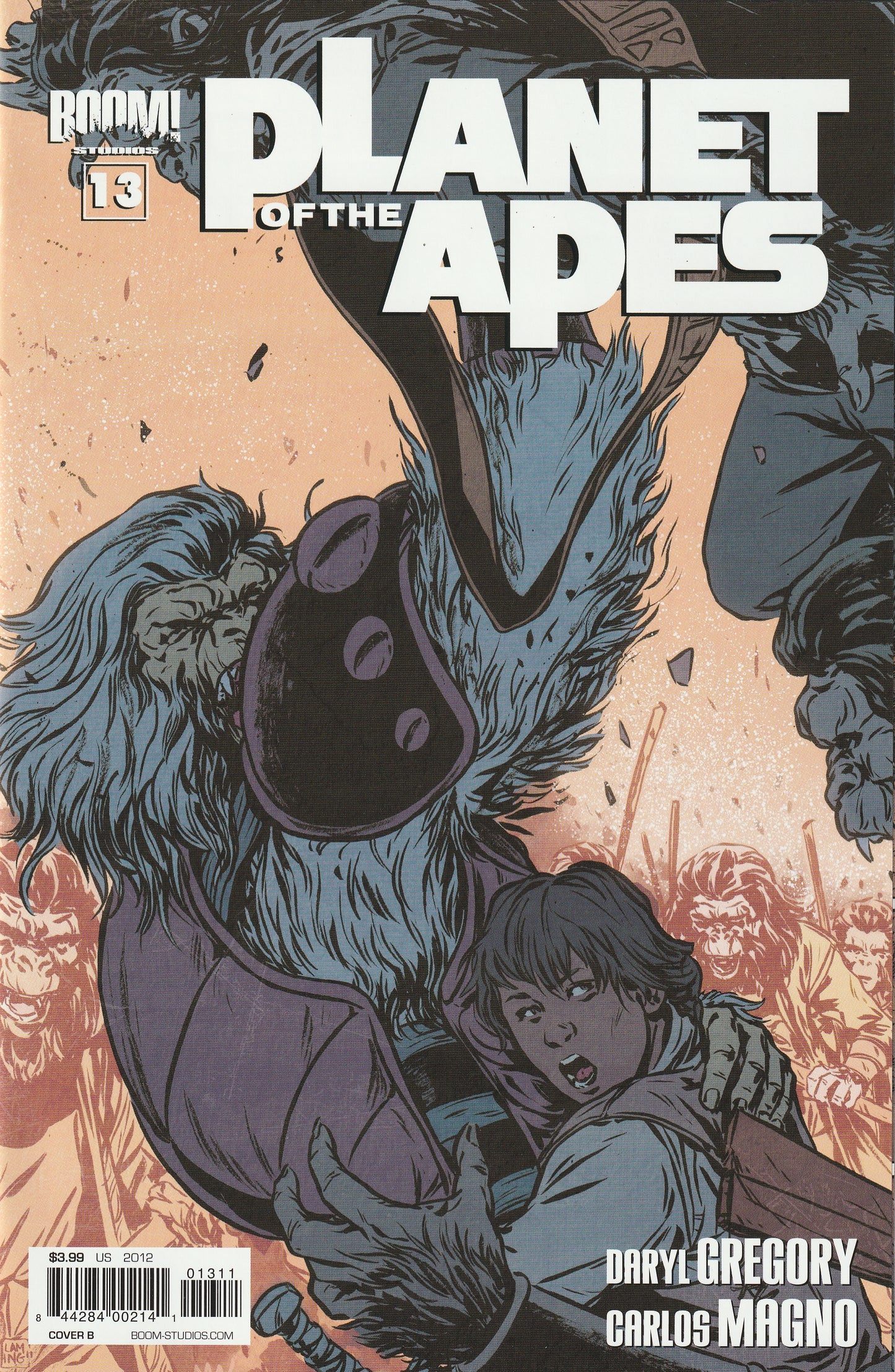 Planet of the Apes #13 (2012) - Cover B by Marc Laming