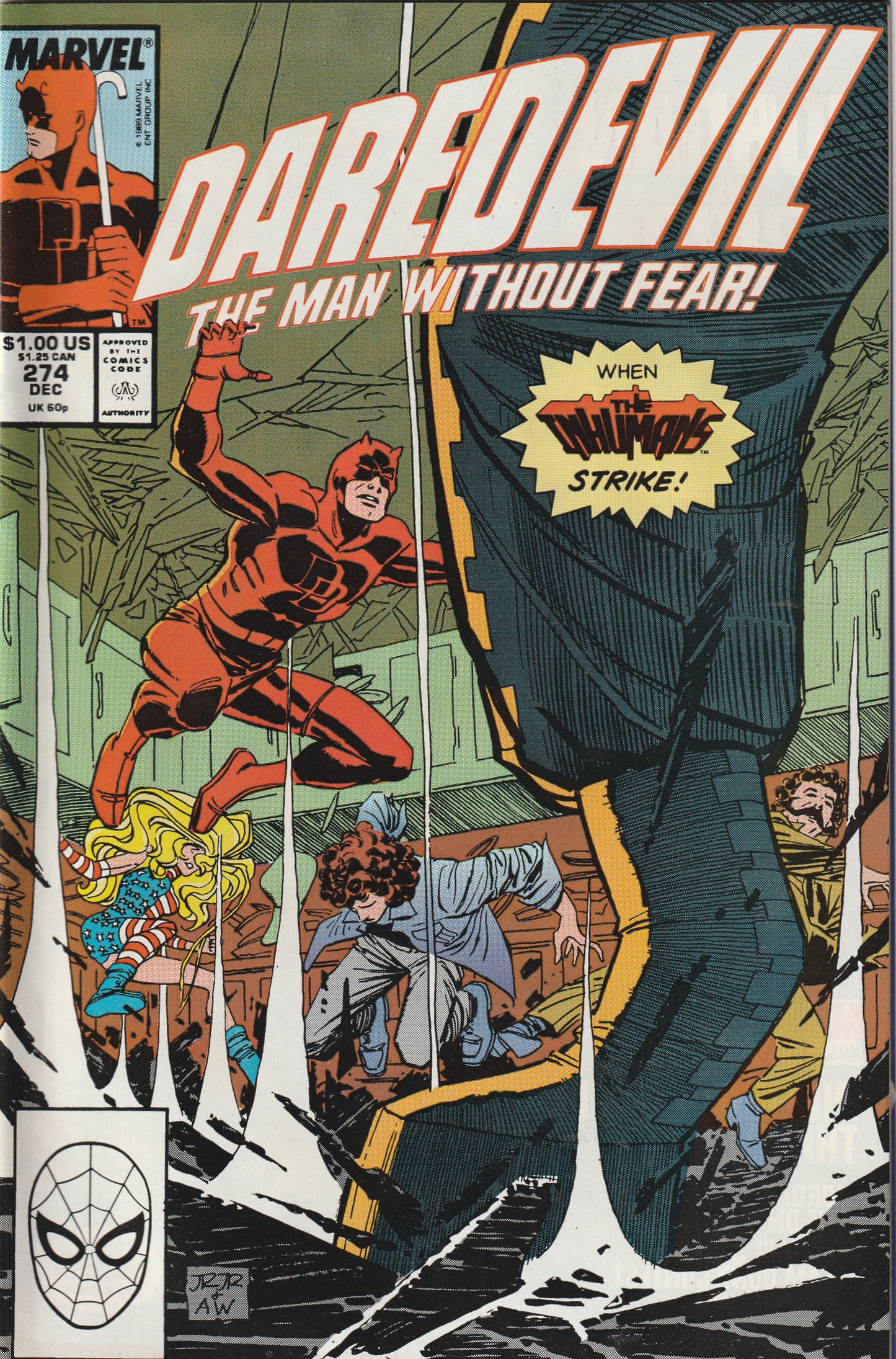 Daredevil #274 (1989) - Inhumans Appearance
