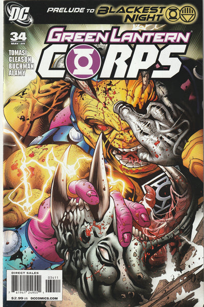 Green Lantern Corps #34 (2009) - Blackest Night Prelude