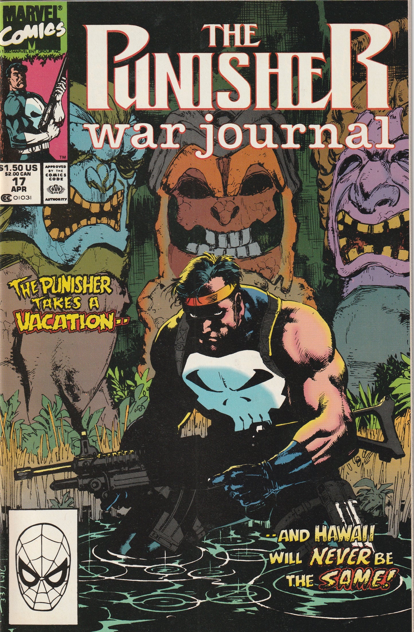 Punisher War Journal #17 (1990) - Jim Lee cover
