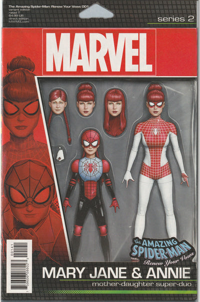 Amazing Spider-Man: Renew Your Vows #1 - Vol 2 (2017) - John Tyler Christopher Action Figure Variant Cover