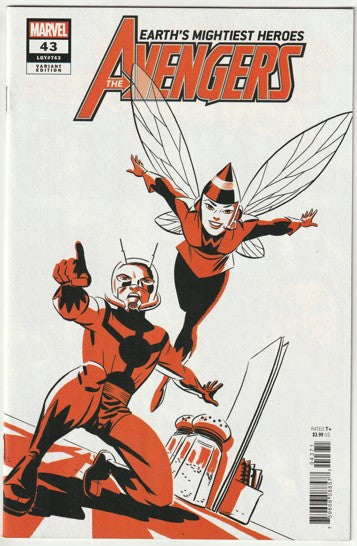 Avengers #43 (LGY #743) (2021) - Michael Cho Ant-Man and The Wasp Two-Tone Variant Cover