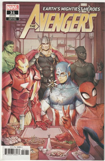 Avengers #31 (LGY #731) (2020) - Tiangi Hu Chinese New Year Variant Cover