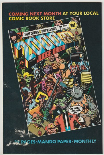 Judge Dredd #17 (1985) - Brian Bolland cover