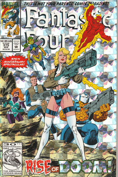Fantastic Four #375 (1993) - Double-size, prismatic cover