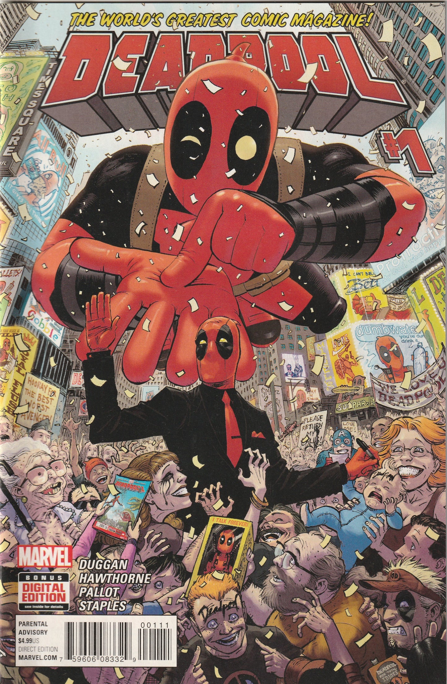 Deadpool #1 (2016) - 1st appearance of Deadpool's Heroes for Hire (Team)