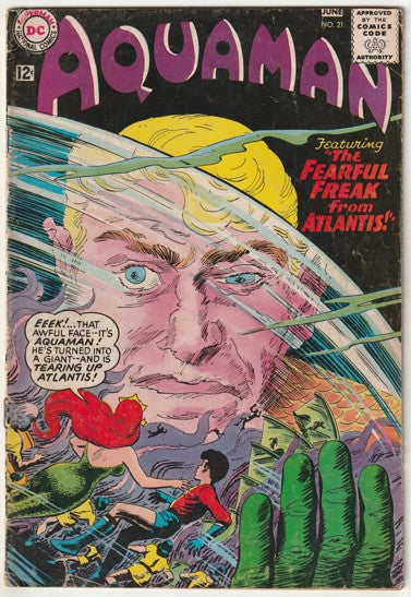 Aquaman #21 (1965) - 1st Appearance of The Villain Fisherman