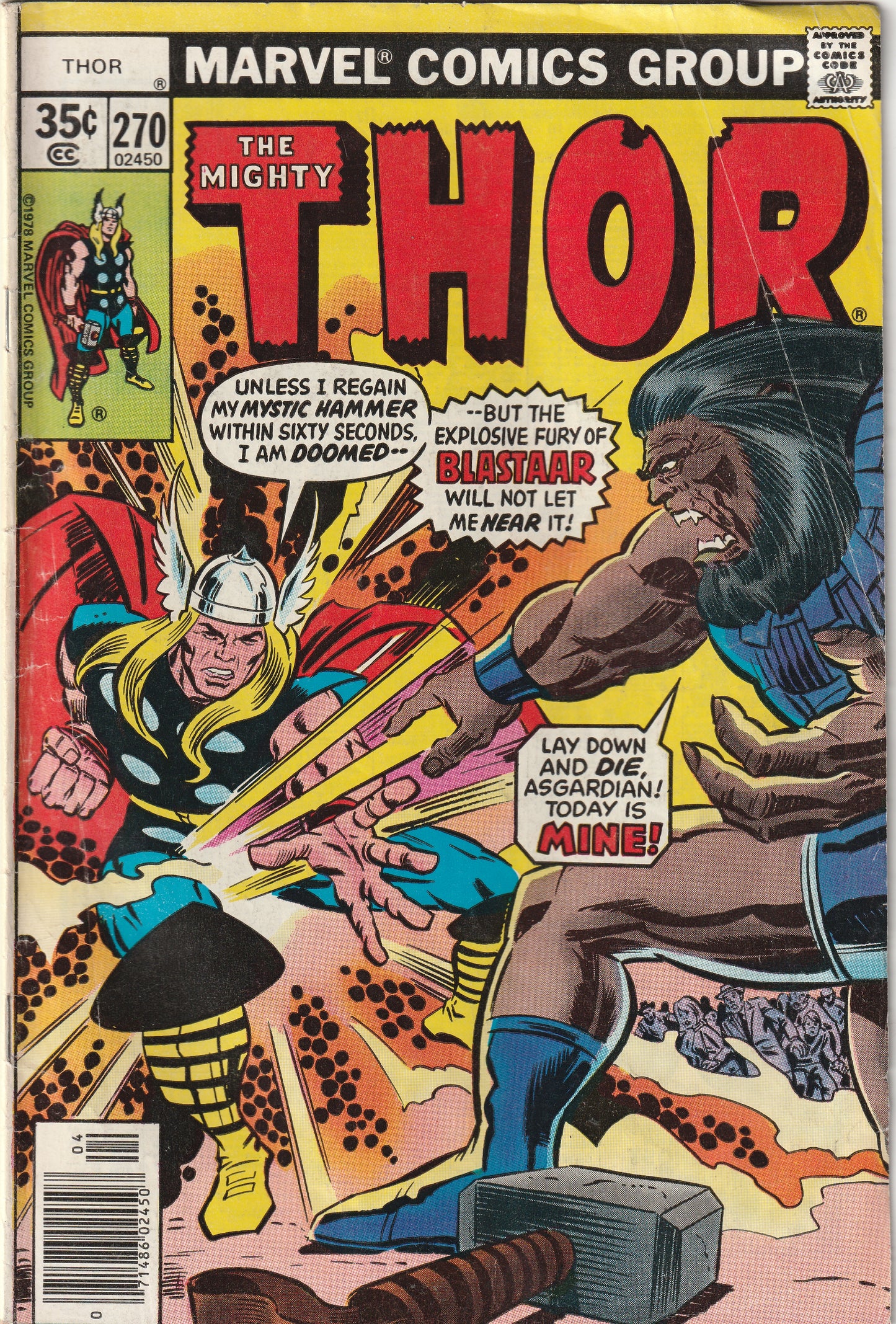 Thor #270 (1978) - Blastaar Appearance