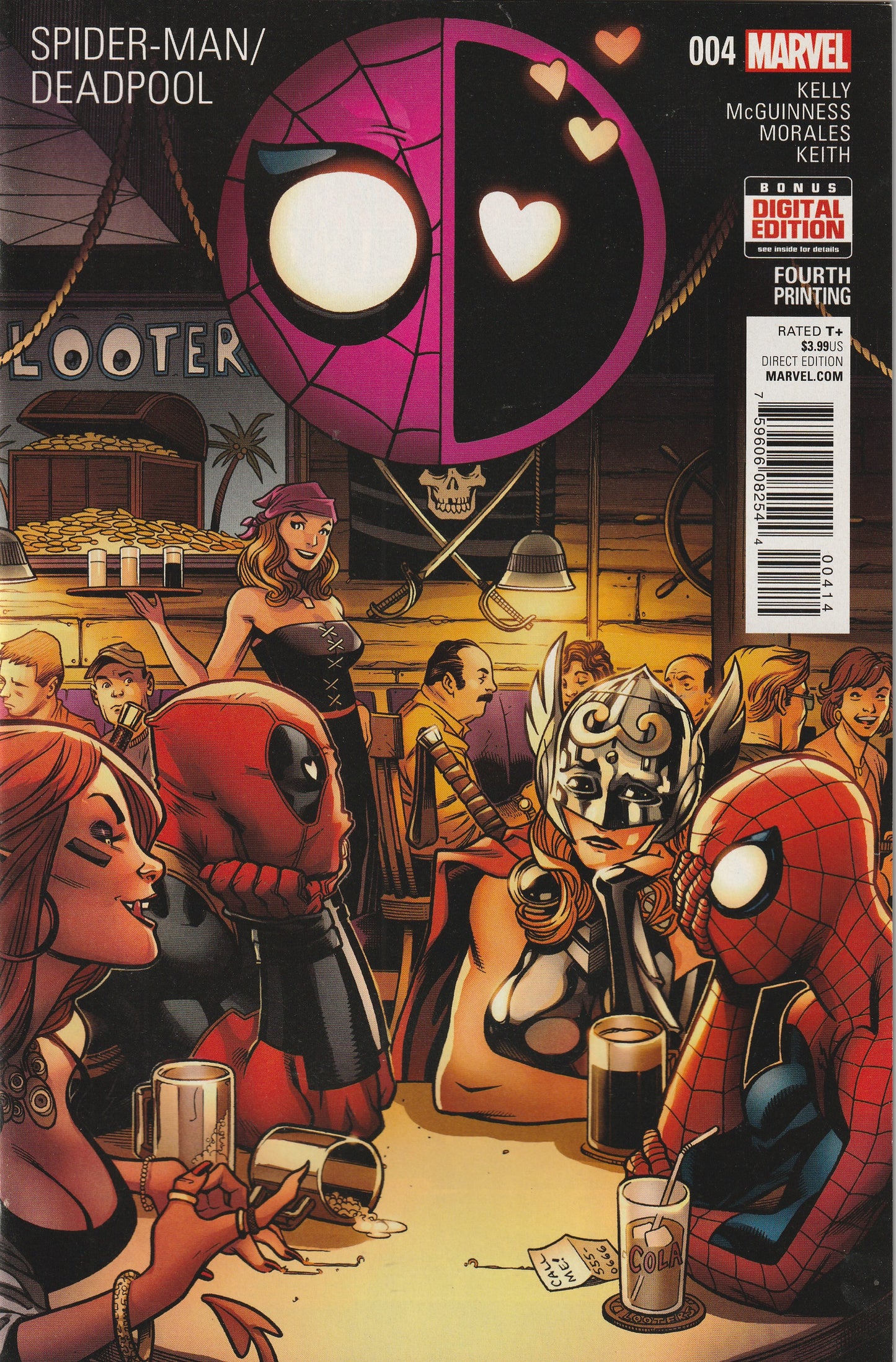 Spider-Man/Deadpool #4 (2016) - Ed McGuinness Fourth Printing Variant Cover