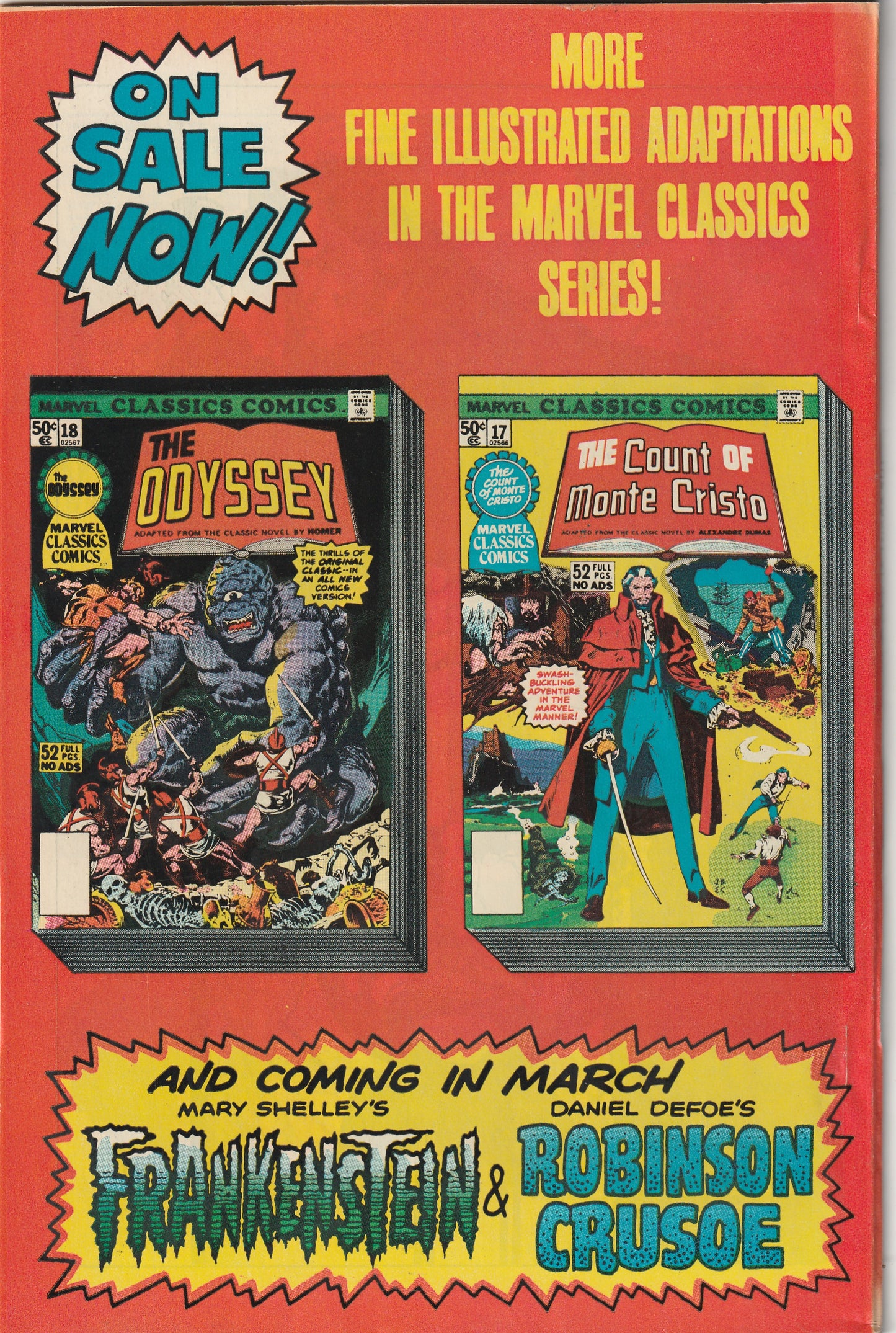 Marvel Classics Comics #17 (1977) - The Count of Monte Cristo