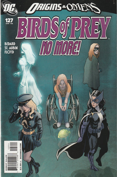 Birds of Prey #127 (2009) - Origins & Omens tie-in; Final issue of series