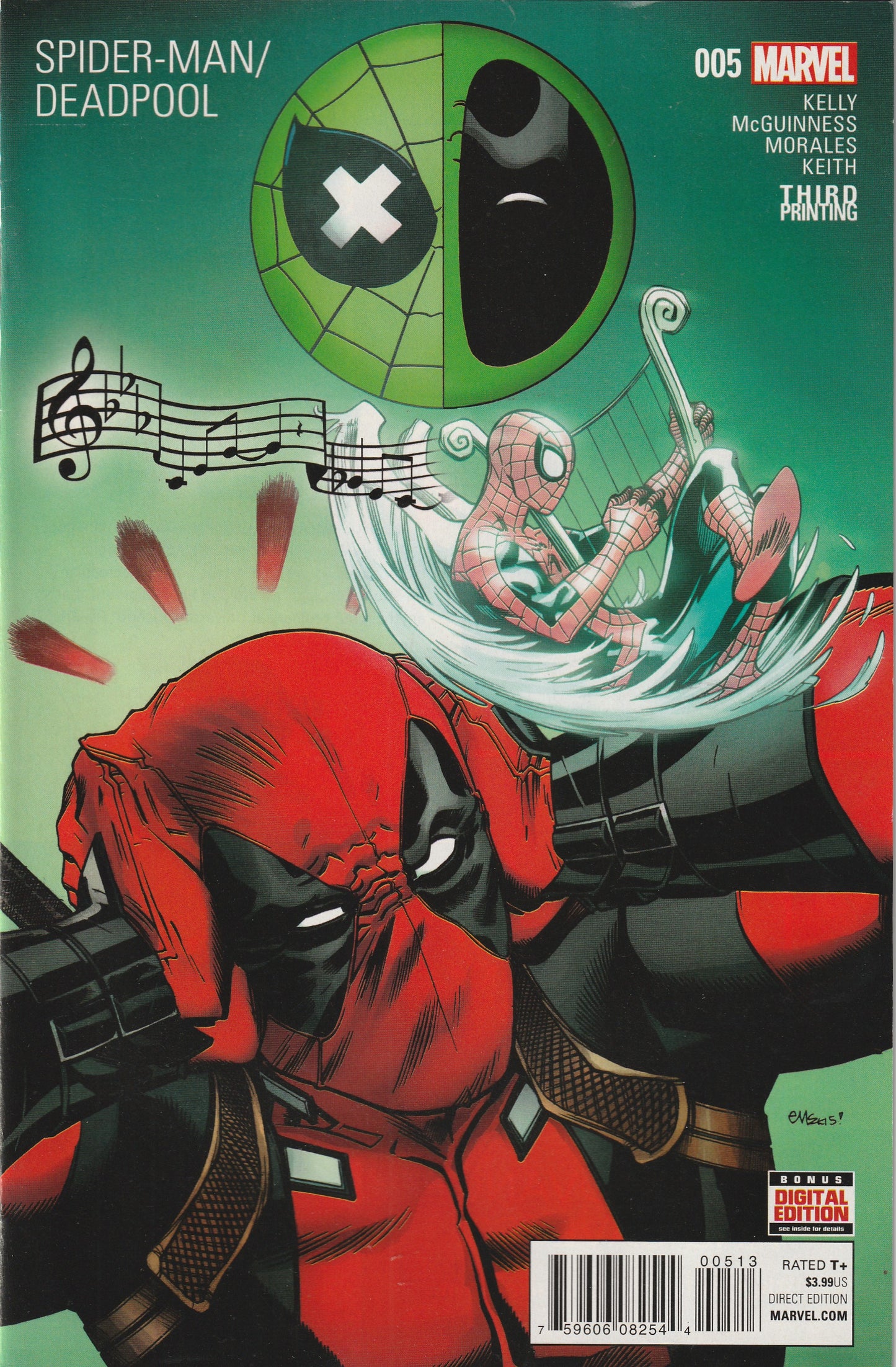 Spider-Man/Deadpool #5 (2016) - Ed McGuinness Third Printing Variant Cover