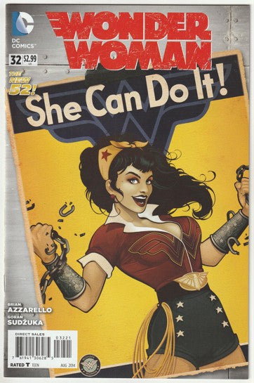 Wonder Woman #32 (2014) - New 52 - DC Bombshells Variant Cover
