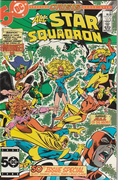 All-Star Squadron #50 (1985) - Crisis crossover, Double-sized issue