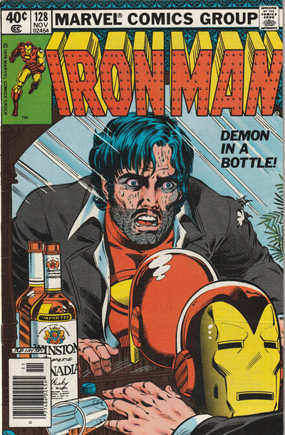 Iron Man #128 (1979) - Iconic Cover - Final part of Demon in a Bottle