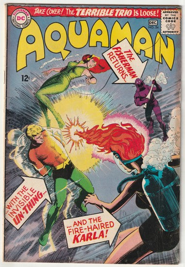 Aquaman #24 (1965) - 1st Appearance of "UN-THING"