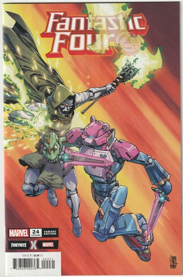 Fantastic Four #24 (LGY #669, Volume 6, 2020) - Giuseppe Camuncoli Fortnite Variant Cover