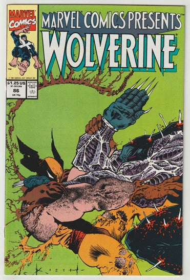 Marvel Comics Presents #86 (1991) - Wolverine, Sam Kieth.  1st full appearance of Cyber.