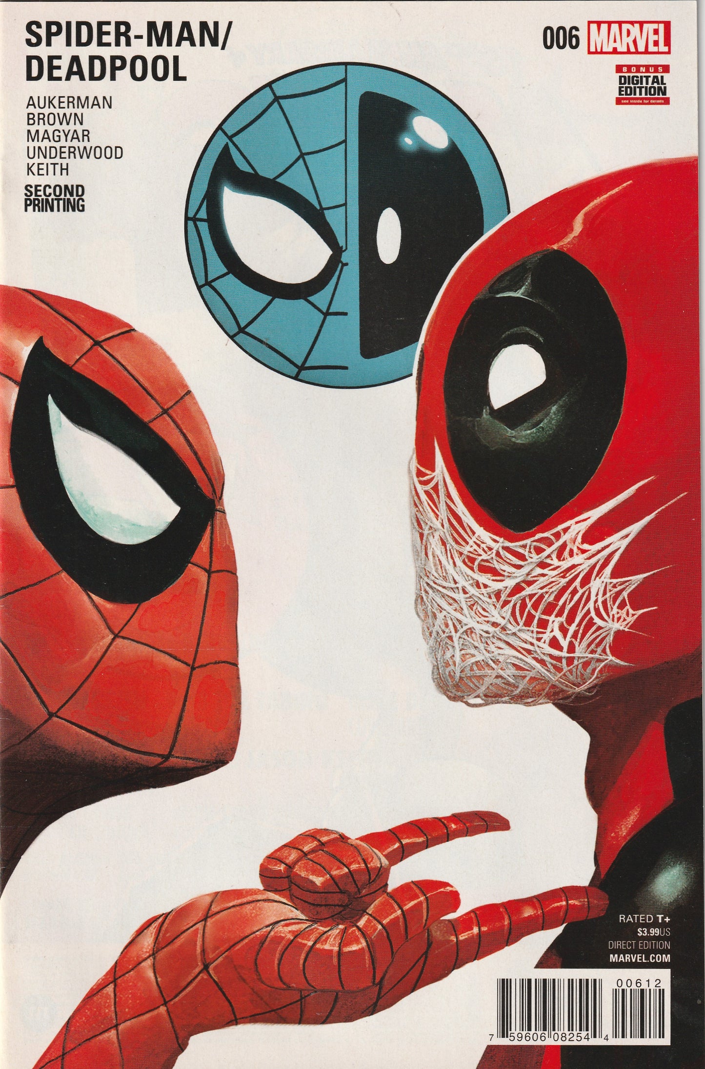 Spider-Man/Deadpool #6 (2016) - Mike Del Mundo Second Printing Variant Cover