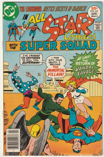 All Star Comics #65 (1977) - Vandal Savage Appearance