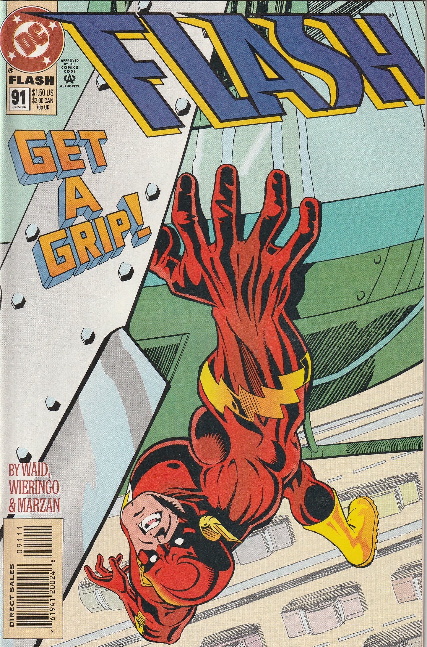 Flash #91 (Volume 2, 1994) - 1st Cameo Appearance of Impulse