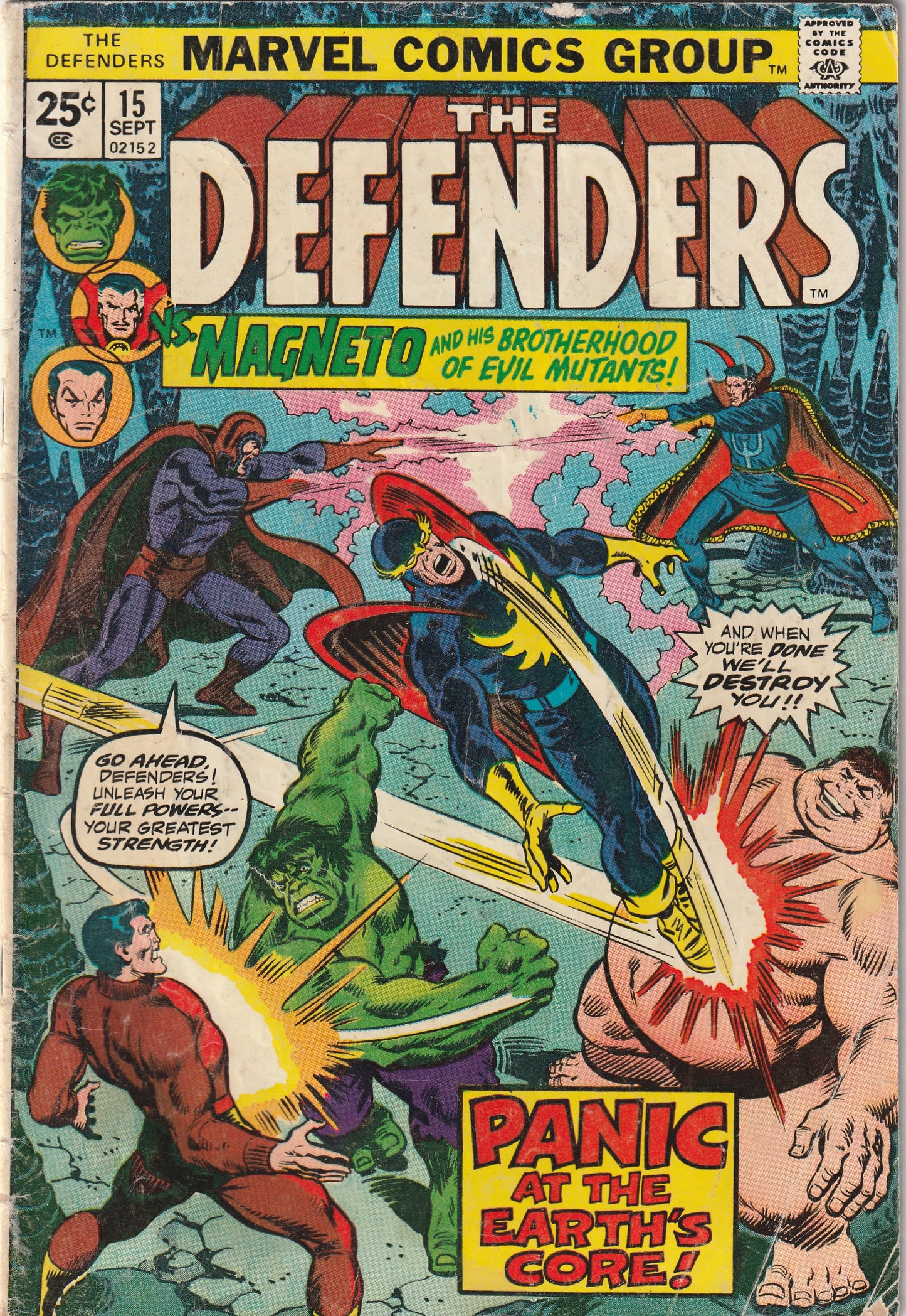 Defenders #15 (1974) - 1st Appearance of Alpha the Ultimate Mutant