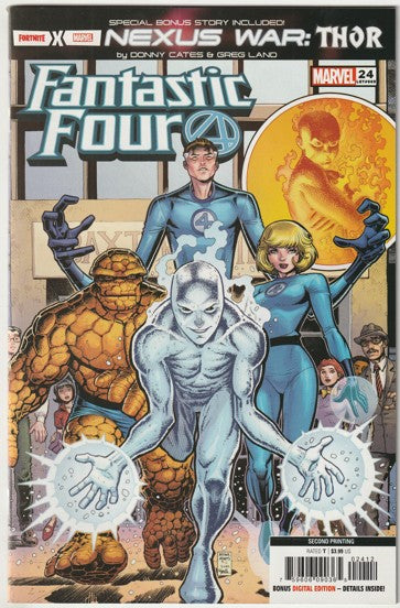 Fantastic Four #24 (LGY #669, Volume 6, 2020) - Arthur Adams 2nd Printing Variant Cover