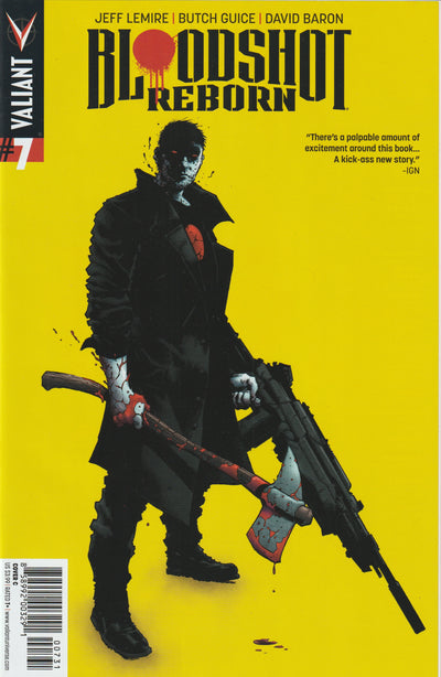 Bloodshot Reborn #7 (2015) - Jeff Lemire, Cover C by Trevor Hairsine