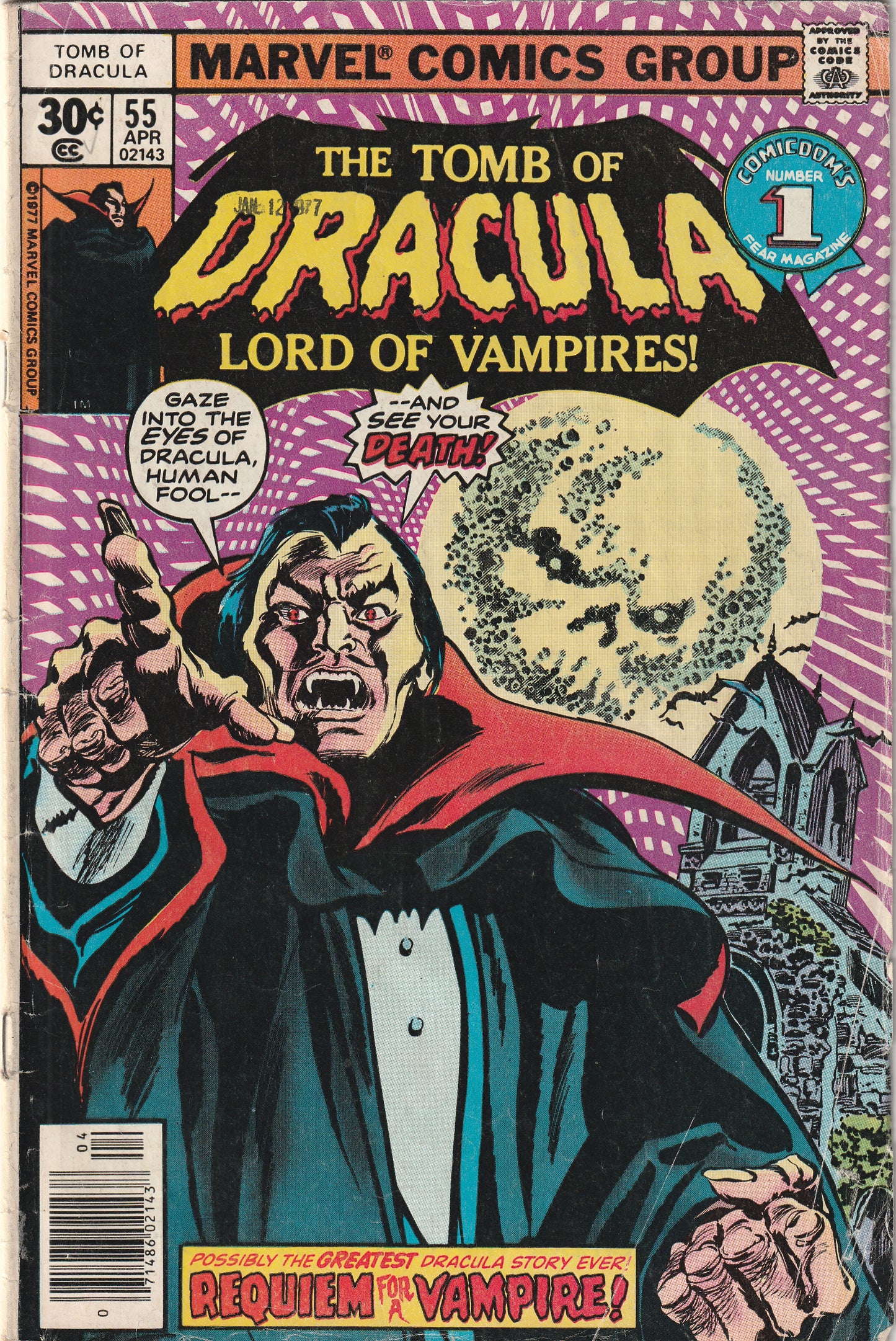 Tomb of Dracula #55 (1977) - 1st Full Appearance of Janus Tepes (Son of Dracula)