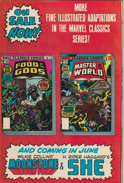 Marvel Classics Comics #21 (1977) - Master of the World