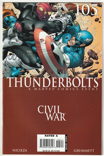 Thunderbolts #105 (2006) - Civil War tie-in