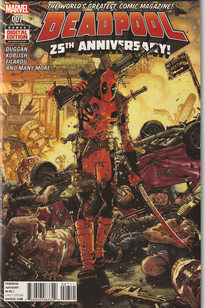 Deadpool #7 (2016) - 25th Anniversary of Deadpool's First Appearance