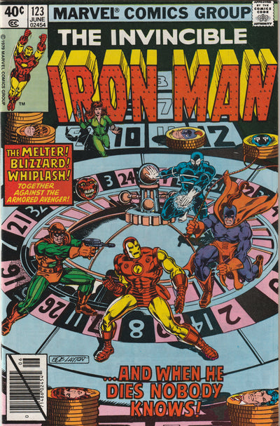Iron Man #123 (1979) - Melter, Blizzard & Whiplash Appearance
