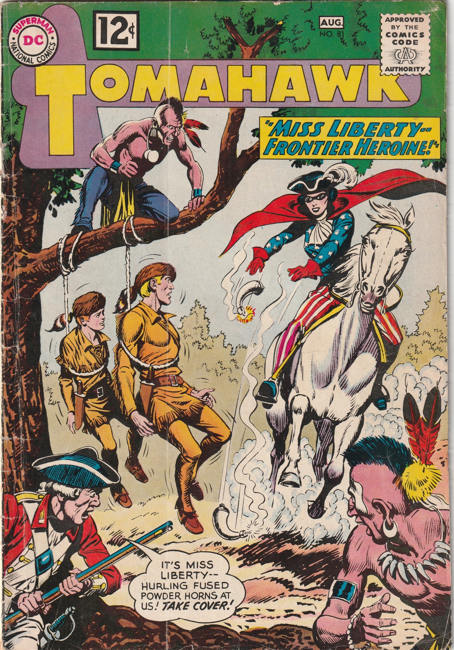 Tomahawk #81 (1962) - 1st Appearance of Miss Liberty