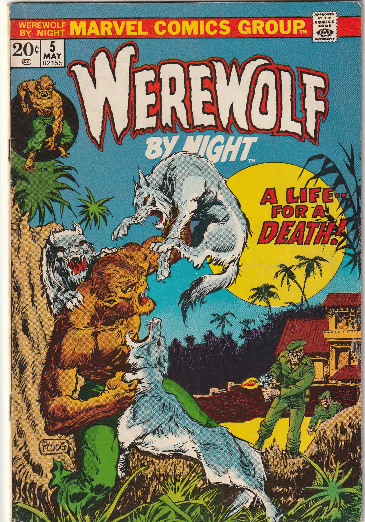 Werewolf by Night #3 (1973) - Classic Ploog cover