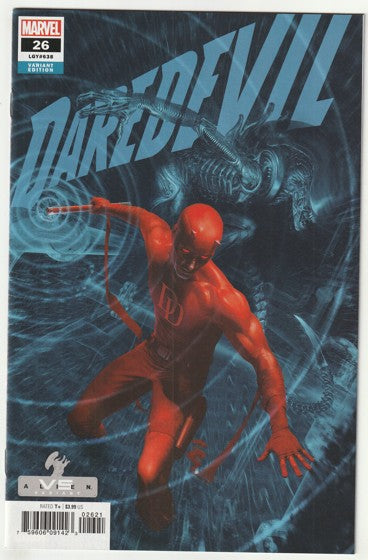 Daredevil #26 (LGY #638) (2021) - 1st Appearance of Alice - Rahzzah Marvel Vs Alien Variant Cover