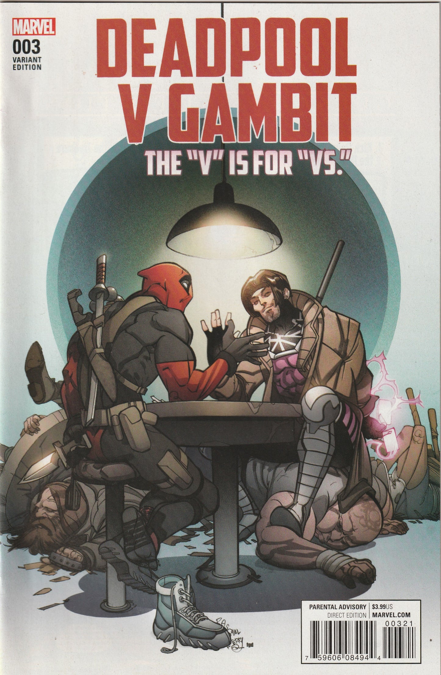 Deadpool V Gambit #3 (2016) - Pasqual Ferry Variant Cover