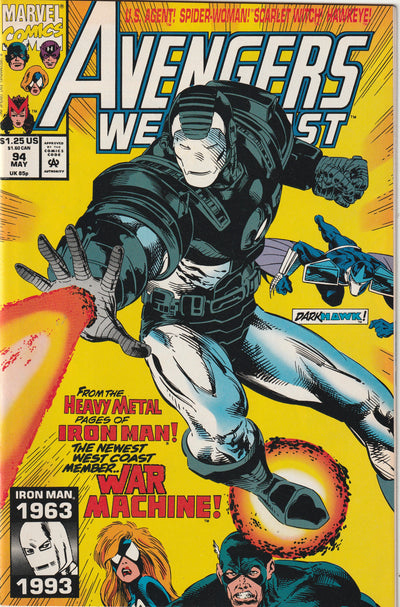 Avengers West Coast #94 (1993) - Rhodey Becomes War Machine