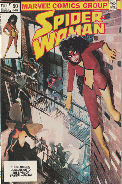Spider-Woman #50 (1983) - Apparent Death of Spider-Woman. Double size, Final issue of series