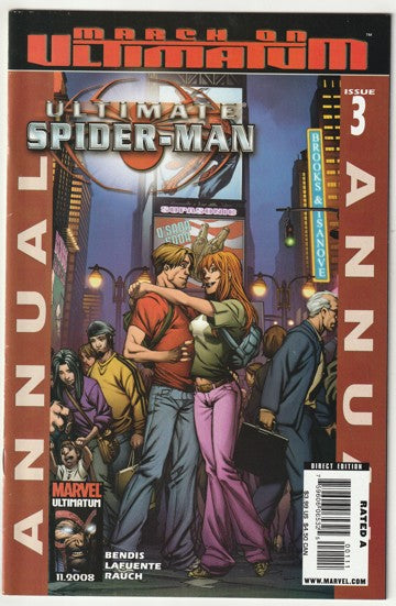 Ultimate Spider-Man Annual #3 (2008) - March on Ultimatum Tie-in - 1st cameo appearance of Ultimate Mysterio