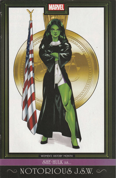 She-Hulk #3 (2022) - Jan Bazaldua Womens History Month Variant Cover