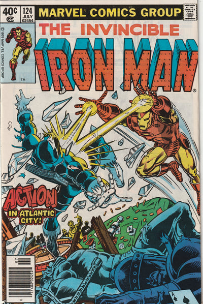 Iron Man #124 (1979) - Melter, Blizzard & Whiplash Appearance